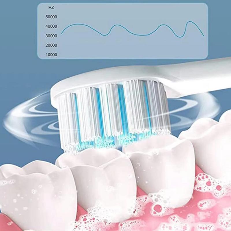 Escova De Dentes Elétrica IPX7 Com Cabeça Substituível Inteligente Ultrassônico À Prova D'água&nbsp;