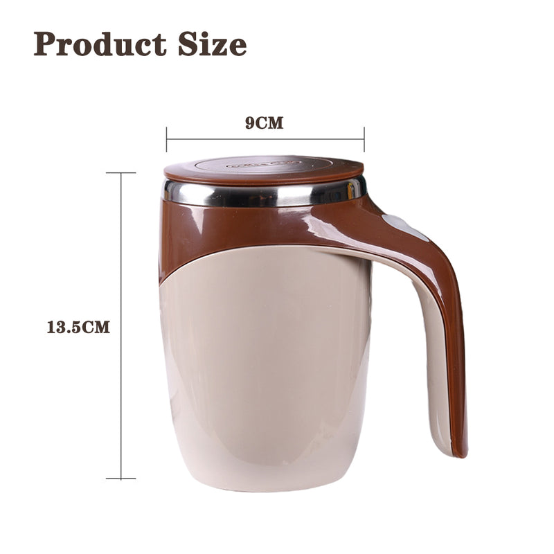 Caneca Magnética Térmica MixerCup® Inox - Misturador Automático