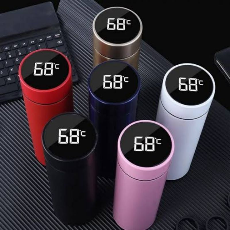 Garrafa Térmica Digital Touch - 500ml + Brinde para Coar Chás ou Misturas